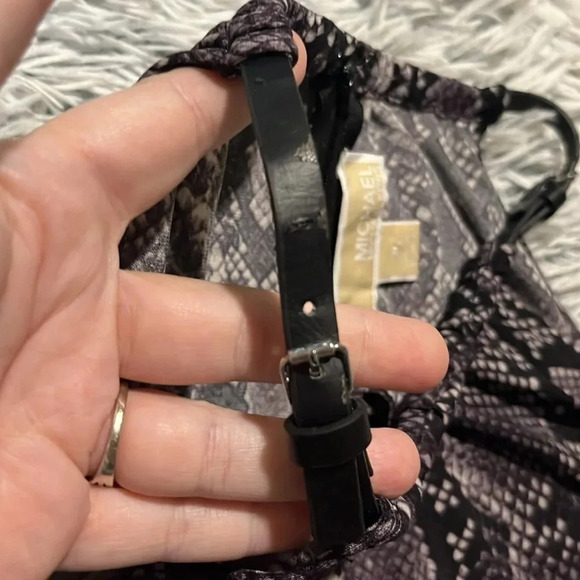 Snake skin Michael Kors Halter Top size XL - Picture 5 of 15